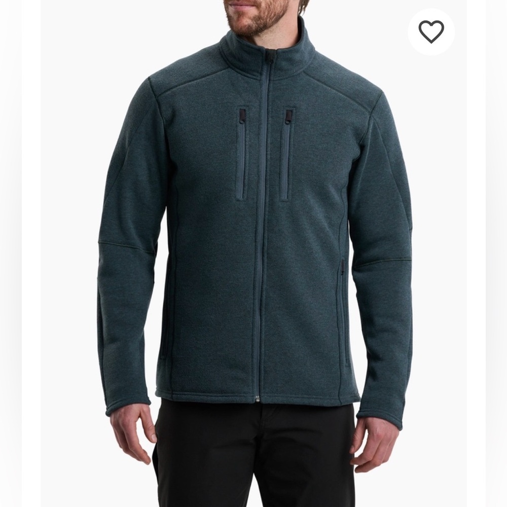 KÜHL Interceptr Men's Navy Full Zip Fleece Jacket Size M Outdoors Hiking